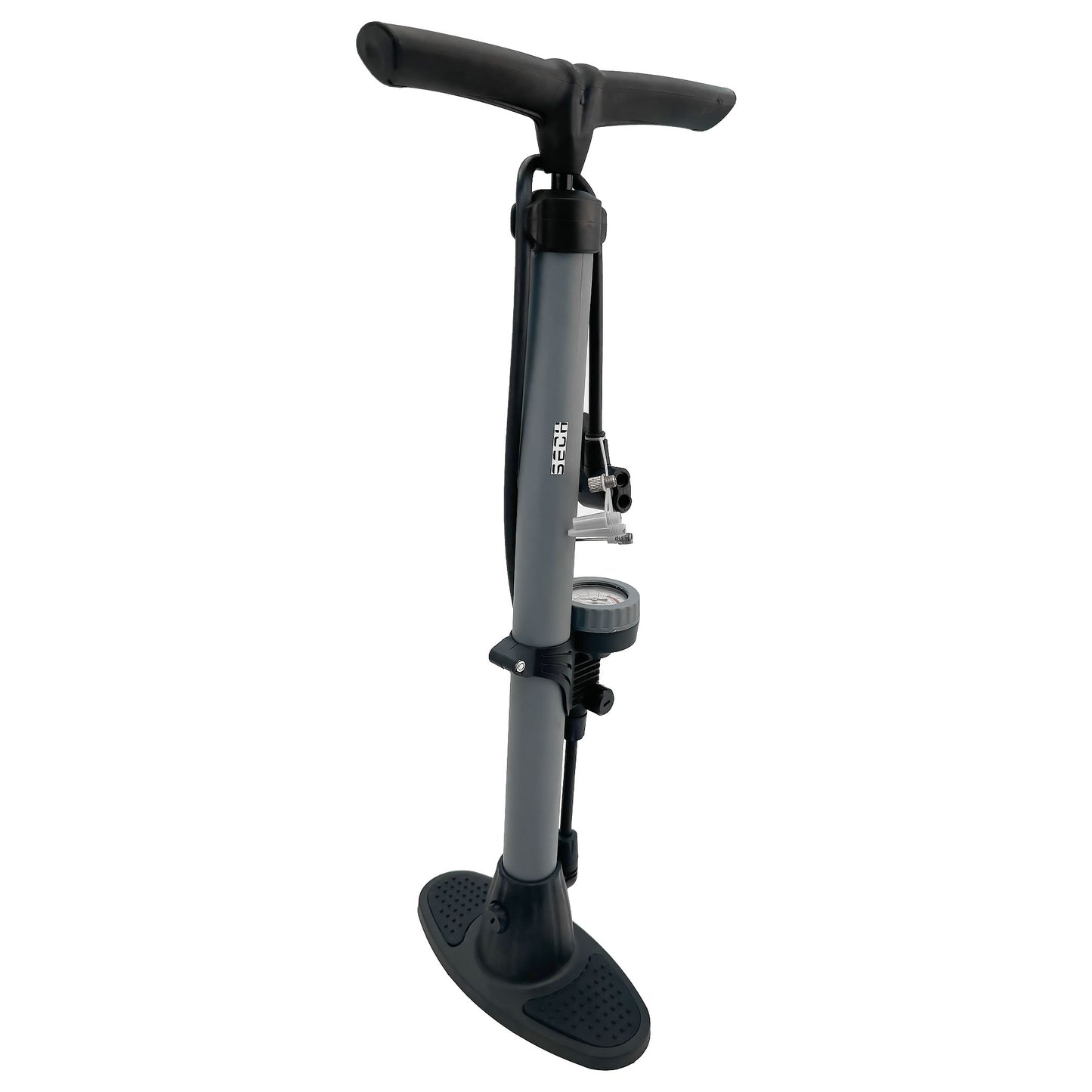 SECH Bike Floor Pump with Gauge,Air Bicycle Pump Inflator with High Pressure 160 PSI,Fits Schrader and Presta Valve