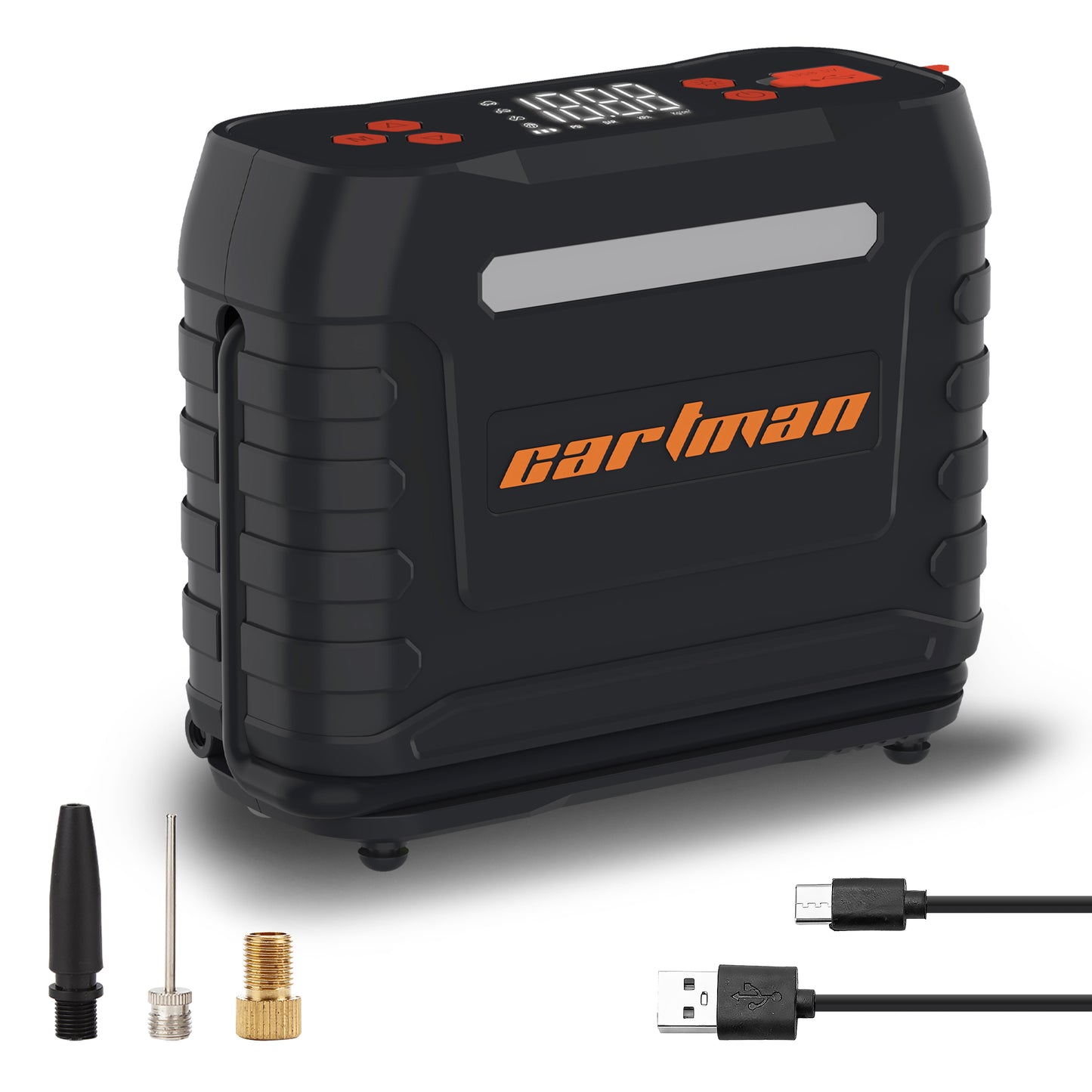 Air Compressor Tire Inflator Portable Air Pump for Car Tires Cordless Compact Bike Pump Auto Tire Pump with Digital Pressure Gauge