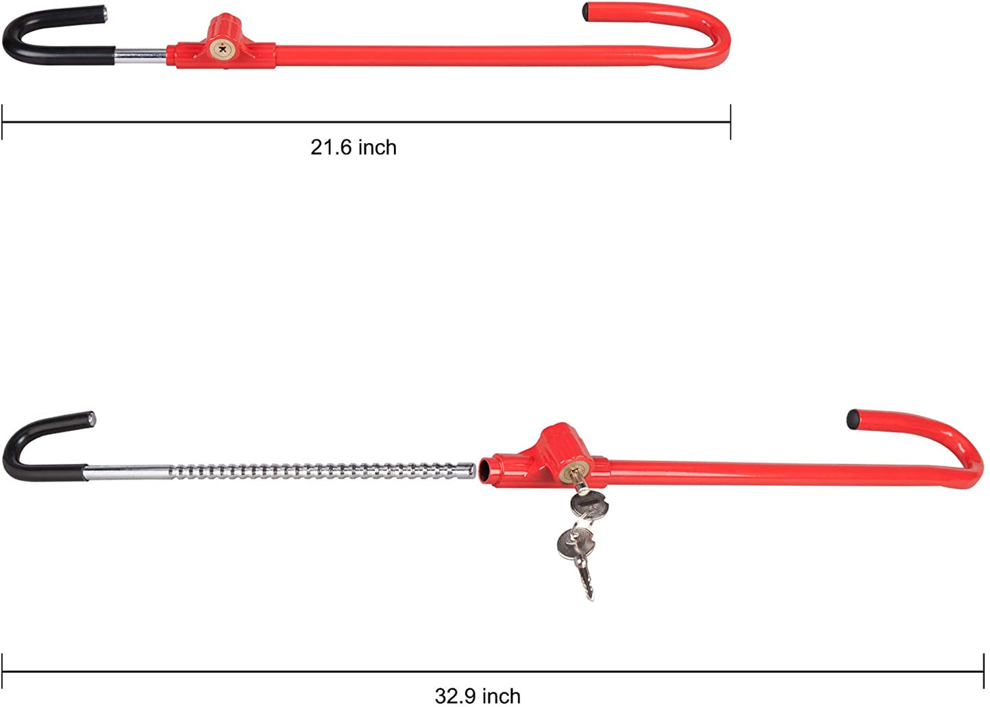 Cartman Anti-Theft Steering Wheel Lock, Brake Pedal Adjustable Lock