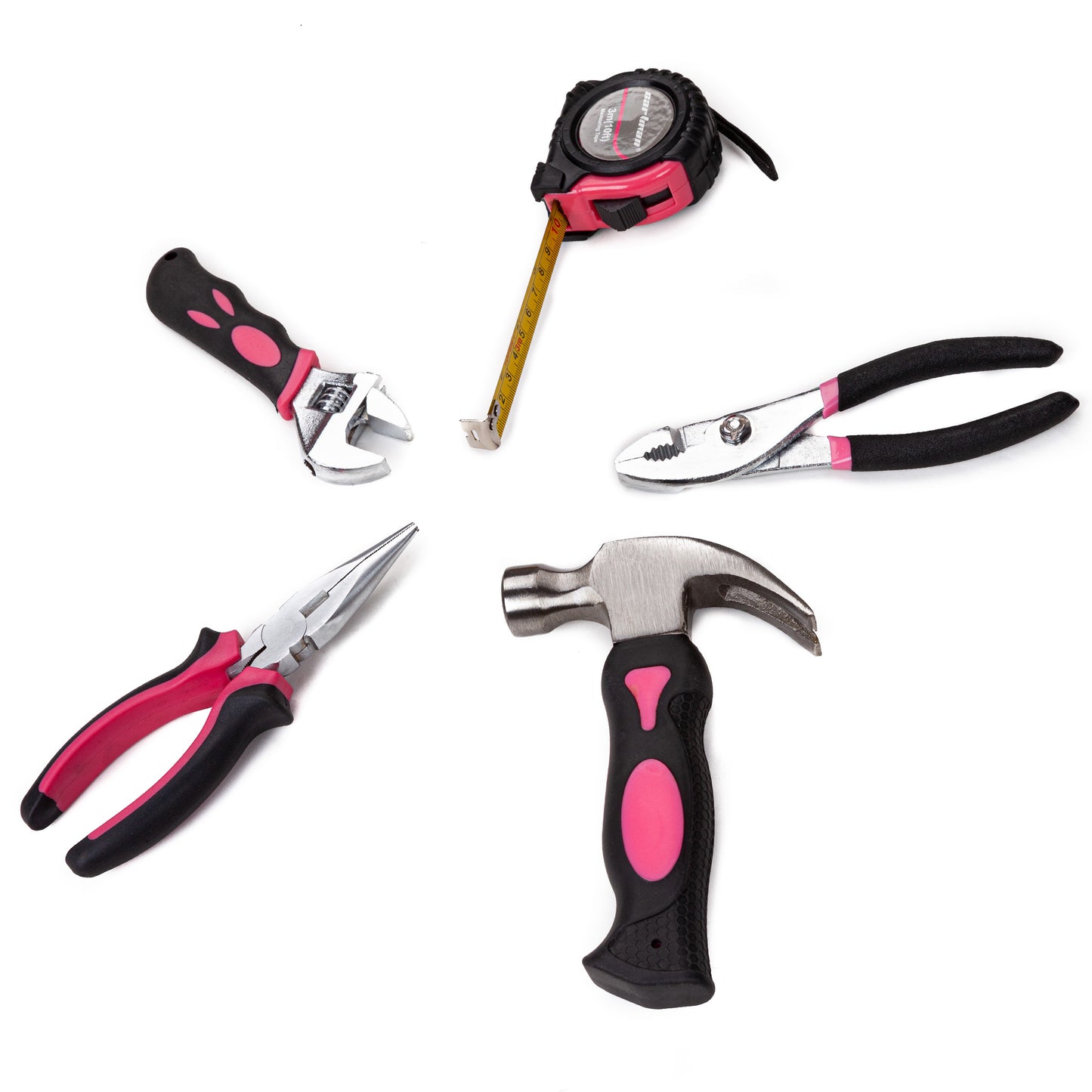 Cartman Pink 52 Piece Tool Set Ladies Hand Tool Set