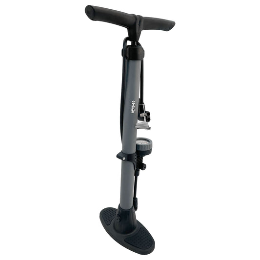 SECH Bike Floor Pump with Gauge,Air Bicycle Pump Inflator with High Pressure 160 PSI,Fits Schrader and Presta Valve
