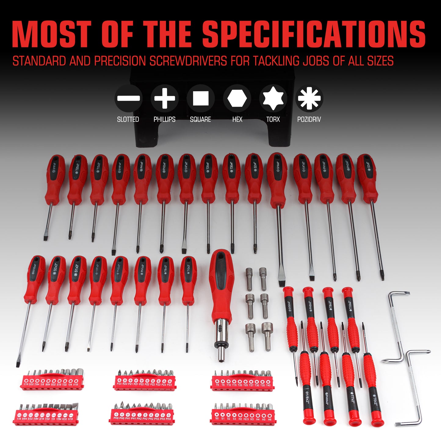CARTMAN Magnetic Screwdriver Set with Rack, Includs Precision Screwdriver, Magnetizer Demagnetizer and Magnetic Bowl, Tool Gifts for Men