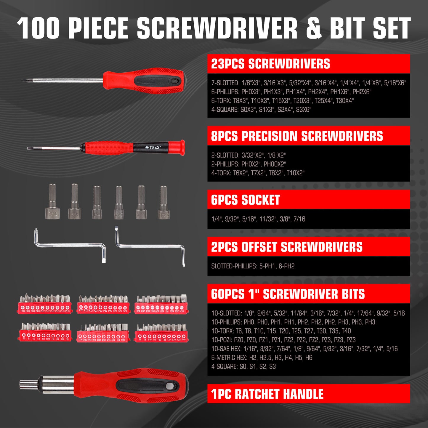 CARTMAN Magnetic Screwdriver Set with Rack, Includs Precision Screwdriver, Magnetizer Demagnetizer and Magnetic Bowl, Tool Gifts for Men