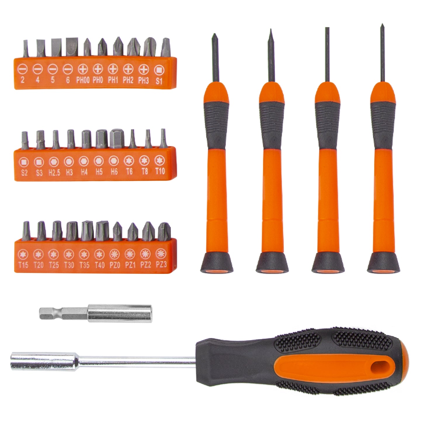 CARTMAN Tool Set General Hand Tool Kit with Plastic Toolbox Storage Case Automotive Wrench Sets Orange