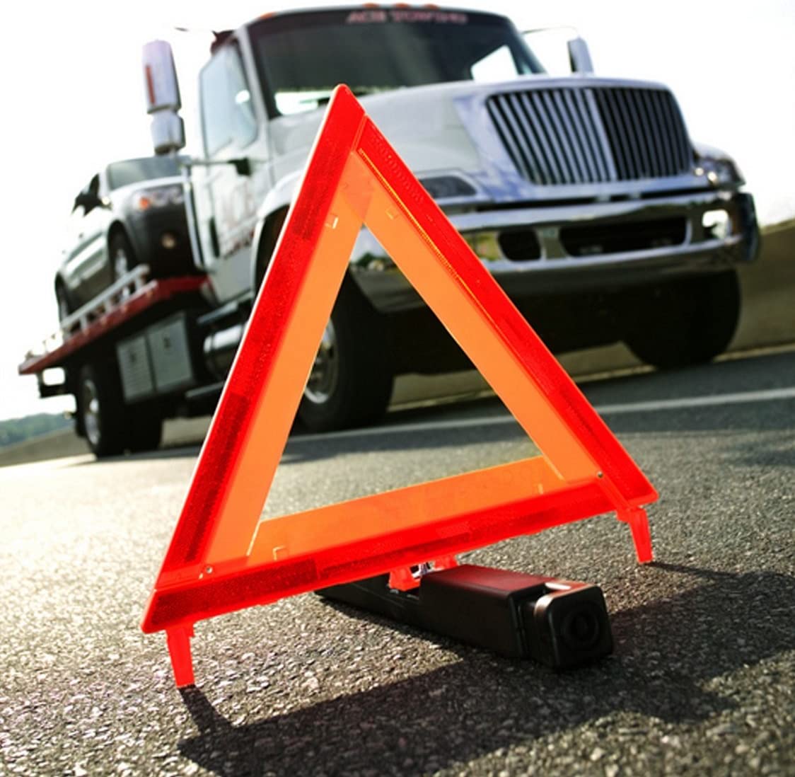 CARTMAN 3 Pack Warning Triangle DOT Approved Identical to United States FMVSS 571 125 Reflective Warning Road Safety Triangle Kit