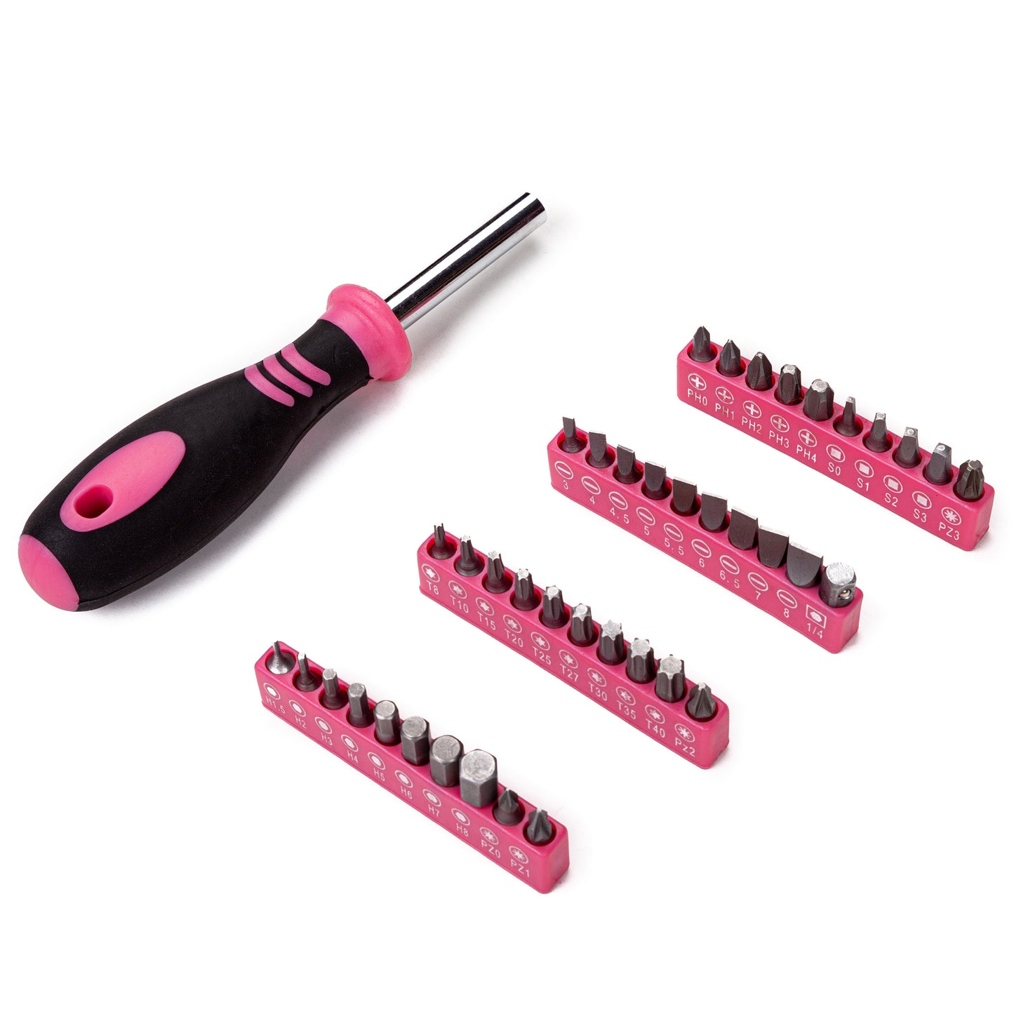 Cartman Pink 52 Piece Tool Set Ladies Hand Tool Set